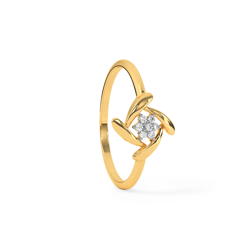 Swirly Shine Diamond Ring