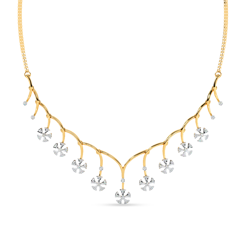 Celeste Flora Diamond Necklace