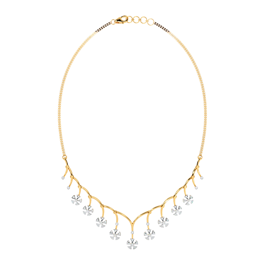 Celeste Flora Diamond Necklace