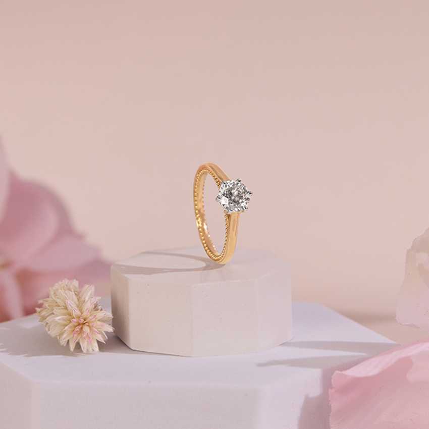 Solitary Sparkle 73 Cuts Solitaire Ring