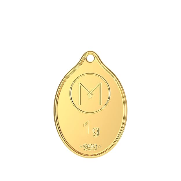 Malabar Gold & Diamonds 24K (999) Gold Coin Pendant