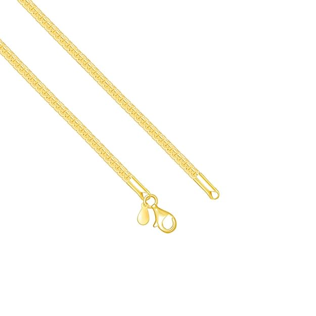 GIVA 925 Silver Gold Close Wave Chain
